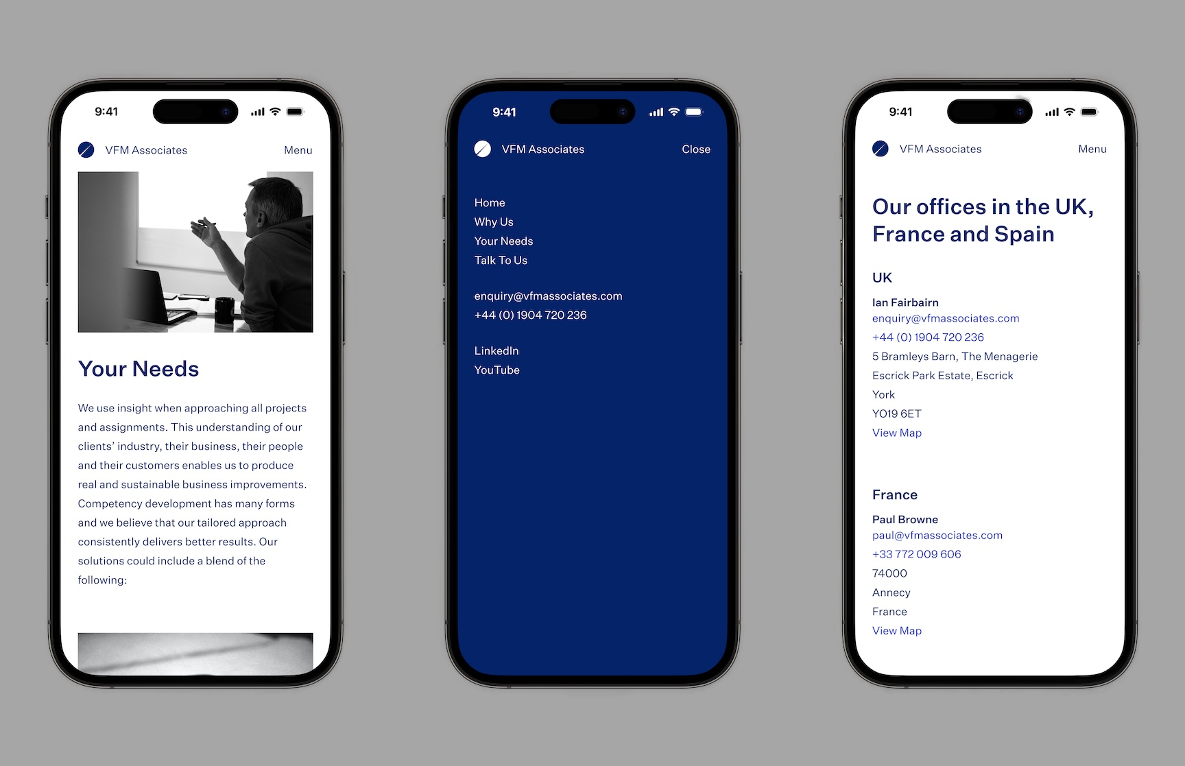VFM Associates JAMstack Website